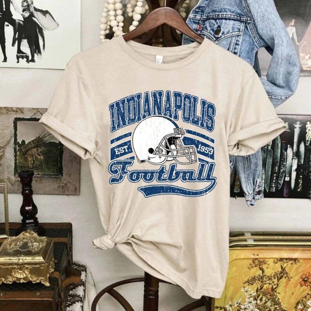 Retro 90s Indianapolis Football Est 1953 Indianapolis Fan Indianapolis Shirt